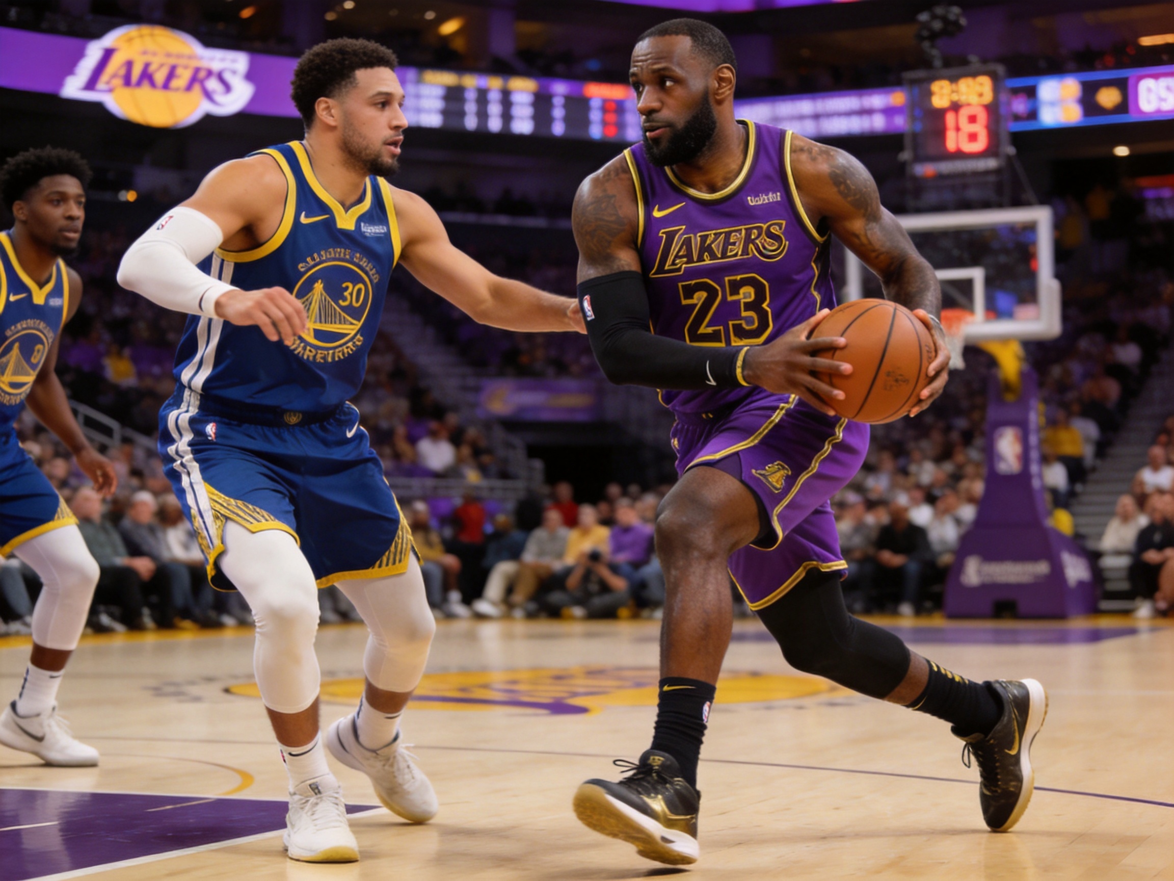 NBA 湖人 vs 勇士 战报